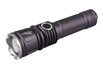 LED Portable aluminium torch with high power zoom rechargeable flashlight