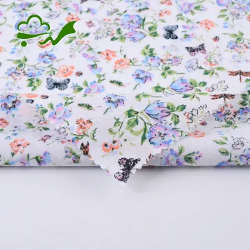 60S printed Bali cotton poplin fabric for dress