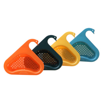 Eco-Friendly Triangle Sink Filter: Plastic and Metal Colander for Vegetables and Fruits