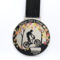 Medalha de corrida de bicicleta de montanha de reciclagem