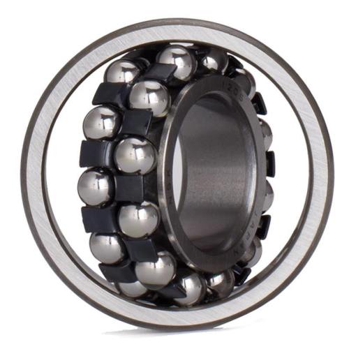 Double row self-aligning roller bearing with brass cage