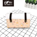 Custom Flower Life PU Leder Handtasche Kosmetikbeutel