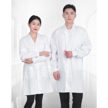 Professional Grade White Lab Coat for Workplace Safety