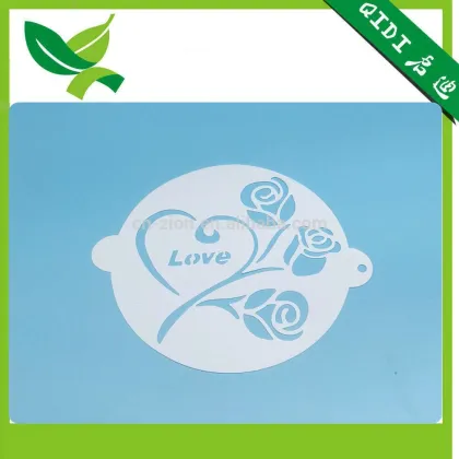 Three new style plastic cake stencil
