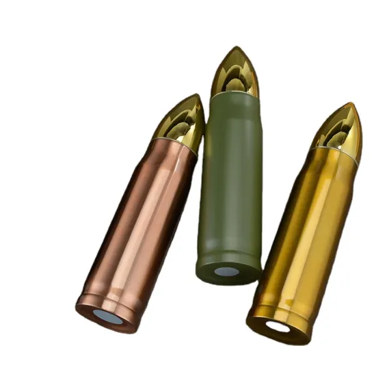 High Sales 500ml Sublimation Insulated Double Wall Stainless Steel Bullet Shape Water Bottle with Vacuum Support