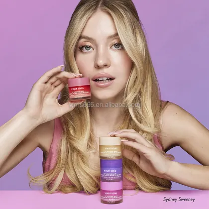 Vegan Collagen Lip Mask: Strawberry Moisturizing Gel Pink Lip Sleeping Mask