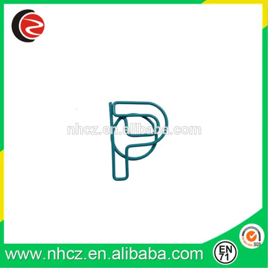 Letter P Shaped Paper Clips,letter clips