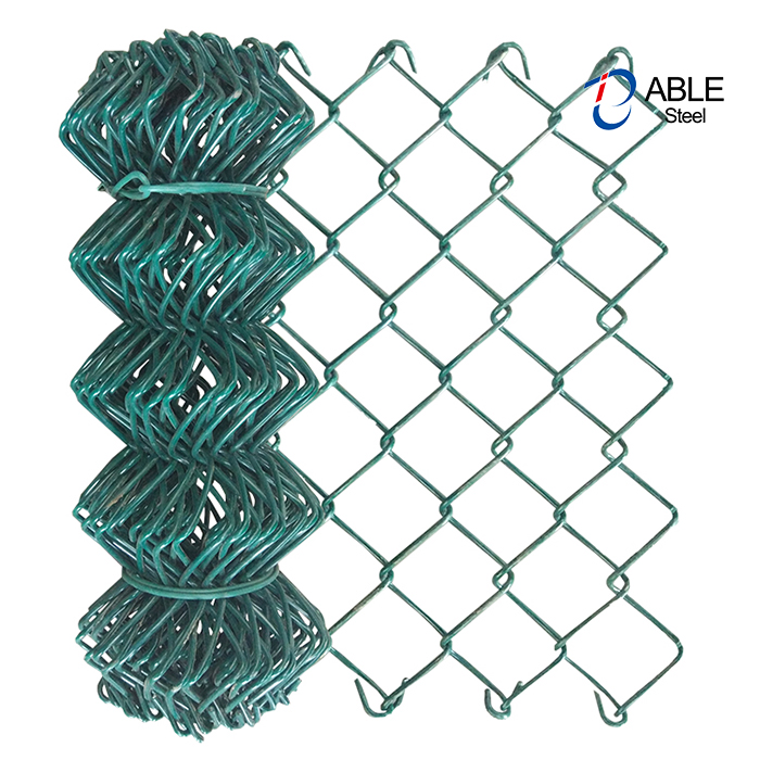 Hot Dipped Galvanized Diamond Chain Link Fence