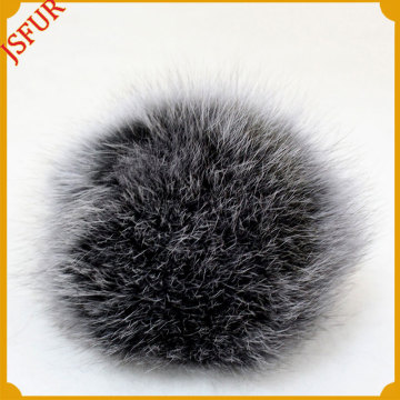 Noble reald fox fur pom poms custom keychain wholesale pompom fur