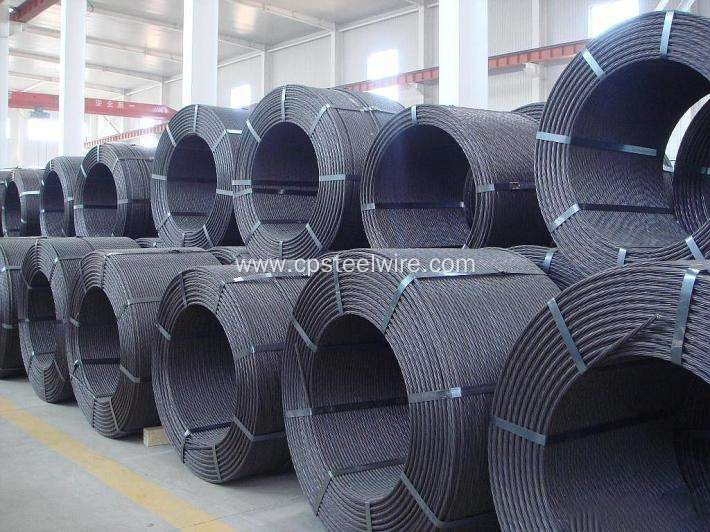 Low relaxation prestressed concrete strand
