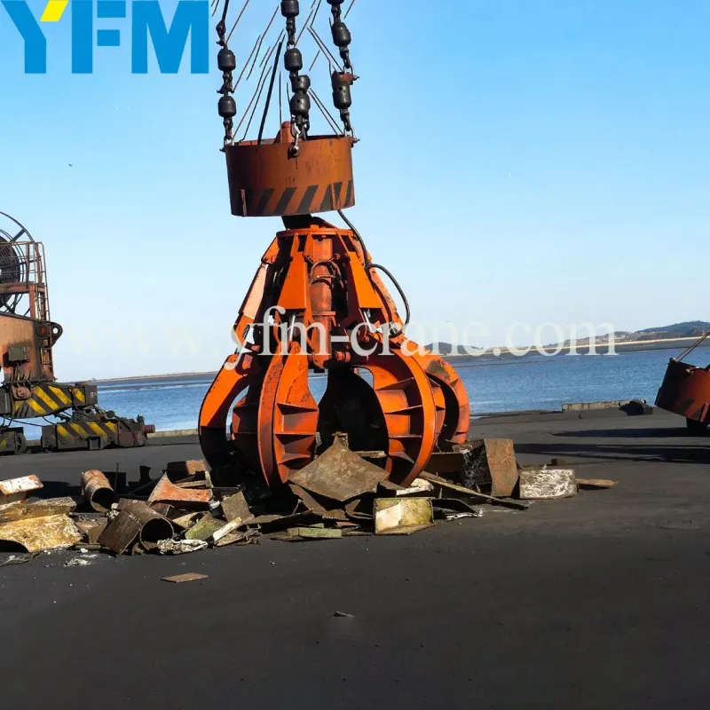 Four Rope Grab Bucket with Electro-Hydraulic System