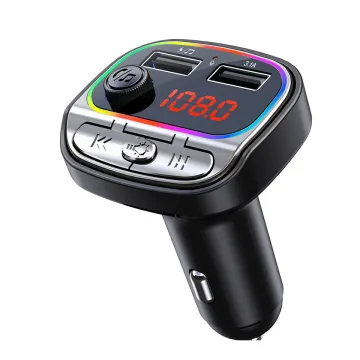 Car 3.1A Dual USB Charger with Hands-Free Bluetooth-MP3 Player and FM Transmitter