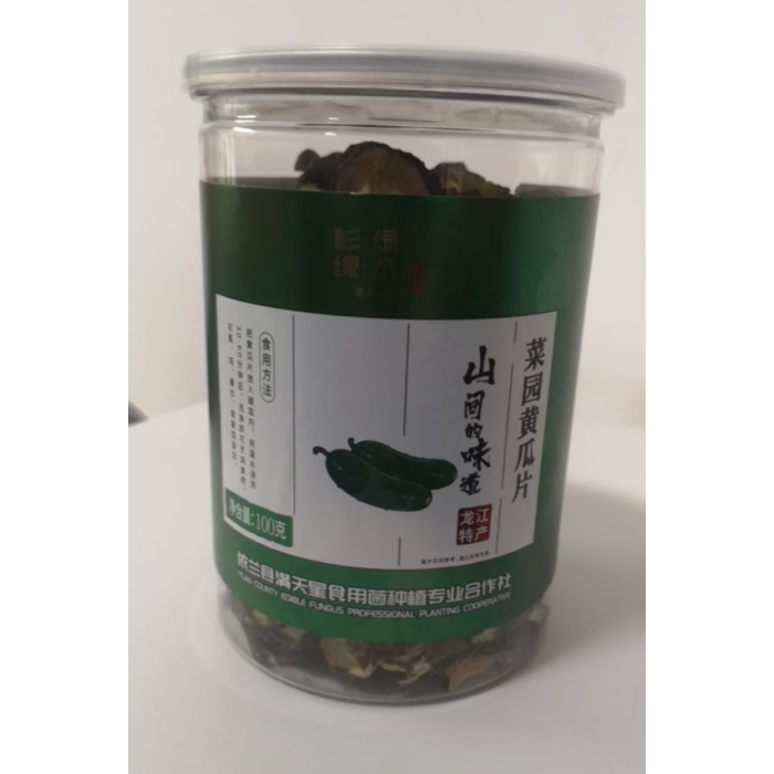 100 gramas de fatias de pepino seco