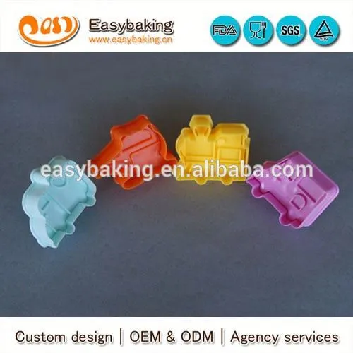 Factory custom supply Car 3D plastic cookie cutter stamp set