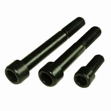 Socket head screws, available in black zinc plating