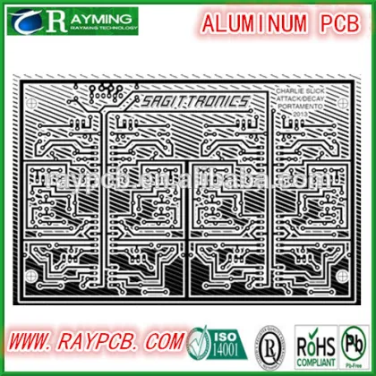 Aluminum metal core Black silkscreen 5oz high WMK pcb