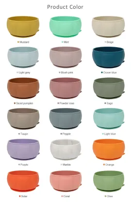Pumpkin Silicone Suction Bowl Baby-Led Weaning Essential