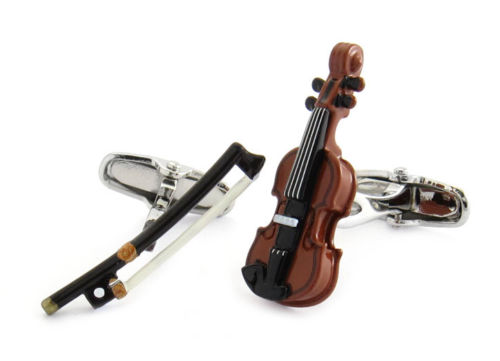 Violin And Bow Cufflinks