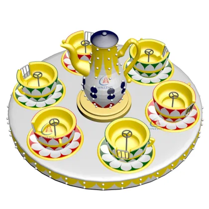 Fun Rotating Coffee Cup Amusement Ride