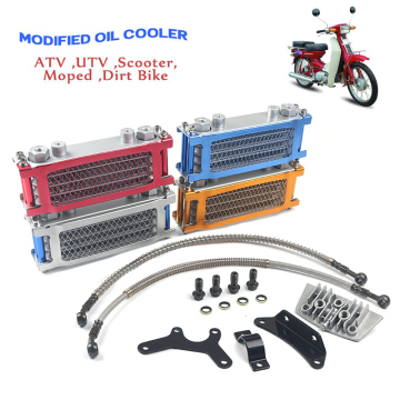 Retrofitting di un radiatore dell'olio di dissipazione di calore per motociclette di travi curve fuori strada