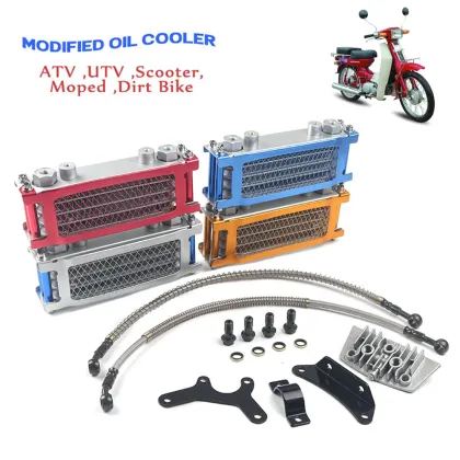 Retrofitting a Heat Dissipation Oil Cooler for Curved Beam Off Road Motorcycles