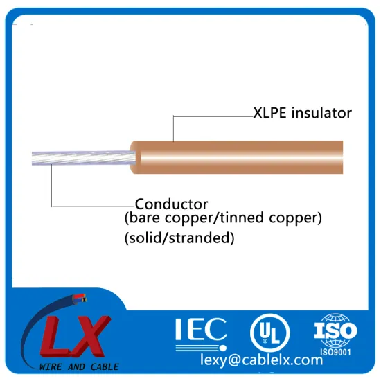 UL3321 wire XLPE insulation solid stranded hold up wire18AWG 20AWG