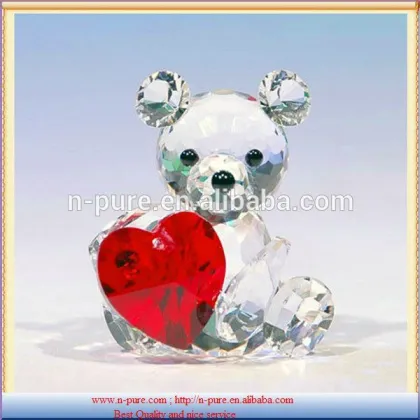 Crystal bear craft,crystal bear figurine,crystal bear gifts