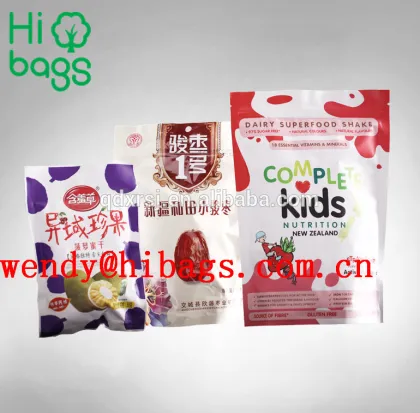 Laminated foil cookies plastic food bag