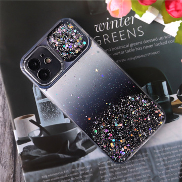 Epoxy Print Slide Window TPU Bumper Lens Protection Case untuk iPhone 14/13/12/Pro Max