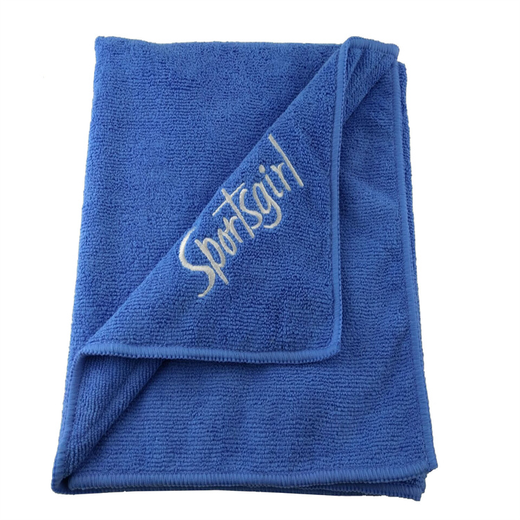 Personalized microfiber gym towel with pocket