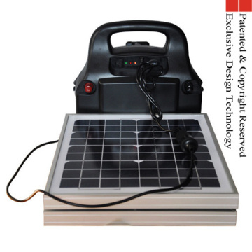 6 In 1 Solar Power Station Jump Starter 20w Led 100w Ac Inverter 5v1a Usb 2*dc12v Output 