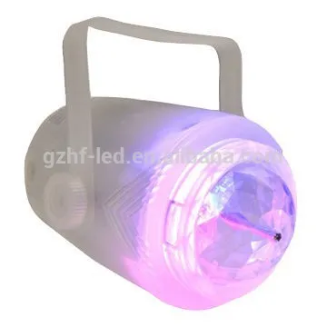 2015 New Item Clear Body LED Magic Ball Effect Light with plastic