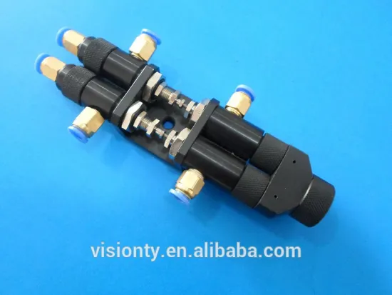 Double fluid glue dispensing valve