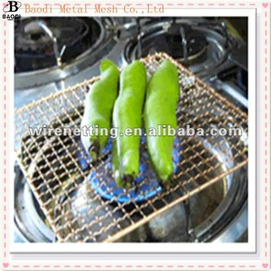 Stainless steel barbecue grills wire mesh (Baodi Manufacture ISO9001:2000)