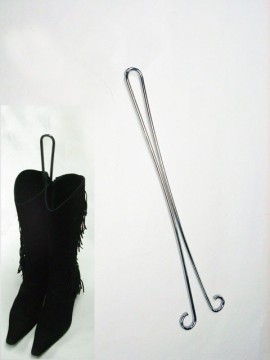 Chrome plated wire boots stand holder