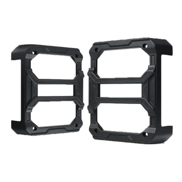 Guardie in luce di coda con design delle aste per diapositive, coperture per la luce della coda a riposo autonomo compatibili con Wrangler JK JKU 2007-2018, coppia
