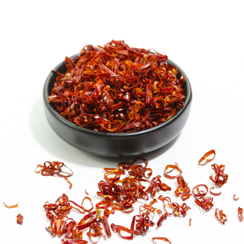 Natural red dried chili rings