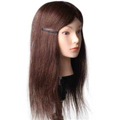 Hair salon training head 100% human hair for training