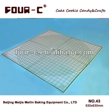 Silicone measuring partition mat,newest fondant tools