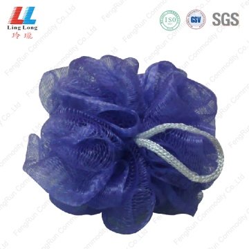 single color body scrubber bubble pouf sponge