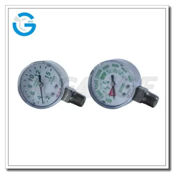 High quality chrome-plated pressure gauge for medical oxygen
