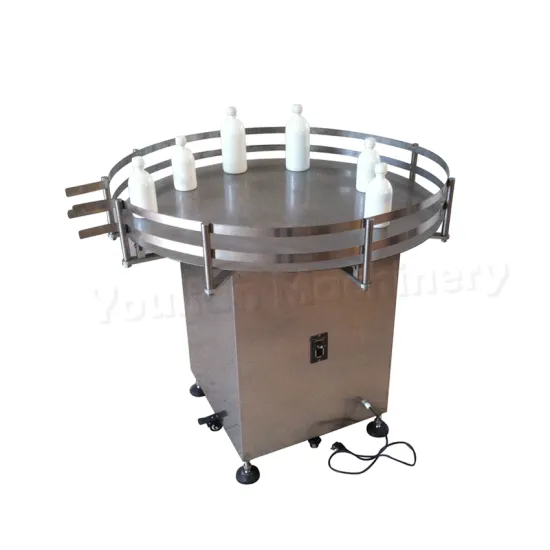 XZJ-2B Turn Rotary Round Bottle Collector and Unscrambler Receiving Accumulator Table Machine: An Efficient Solution for Packaging Operations