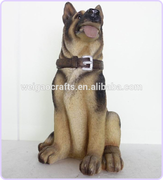 Decorative resin big wolf dog statues crafts