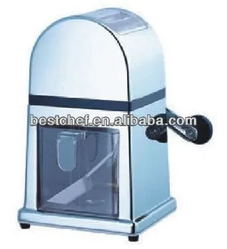 Chromed rect manually ice crusher