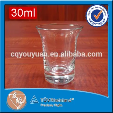 Spirits sippy drinking super white glass 30ml small shot glasses wholesale
