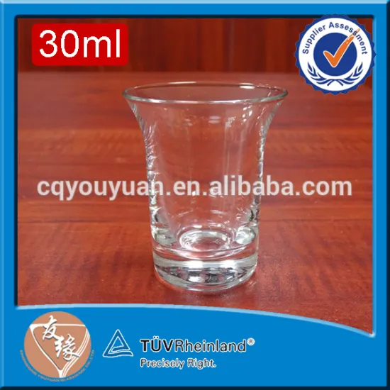 Spirits sippy drinking super white glass 30ml small shot glasses wholesale