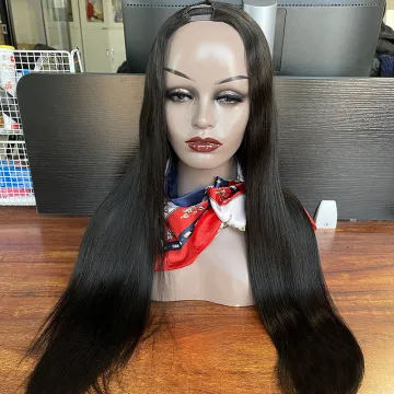 Wholesale human hair u part wig,150% density raw human hair wigs,glueless brazilian cheap wigs human hair