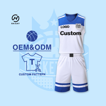 Custom Basketball Jersey Sets 100% Polyester Breathable Printed Logo Basketball Uniform Jersey Latest Basketball Jersey Design