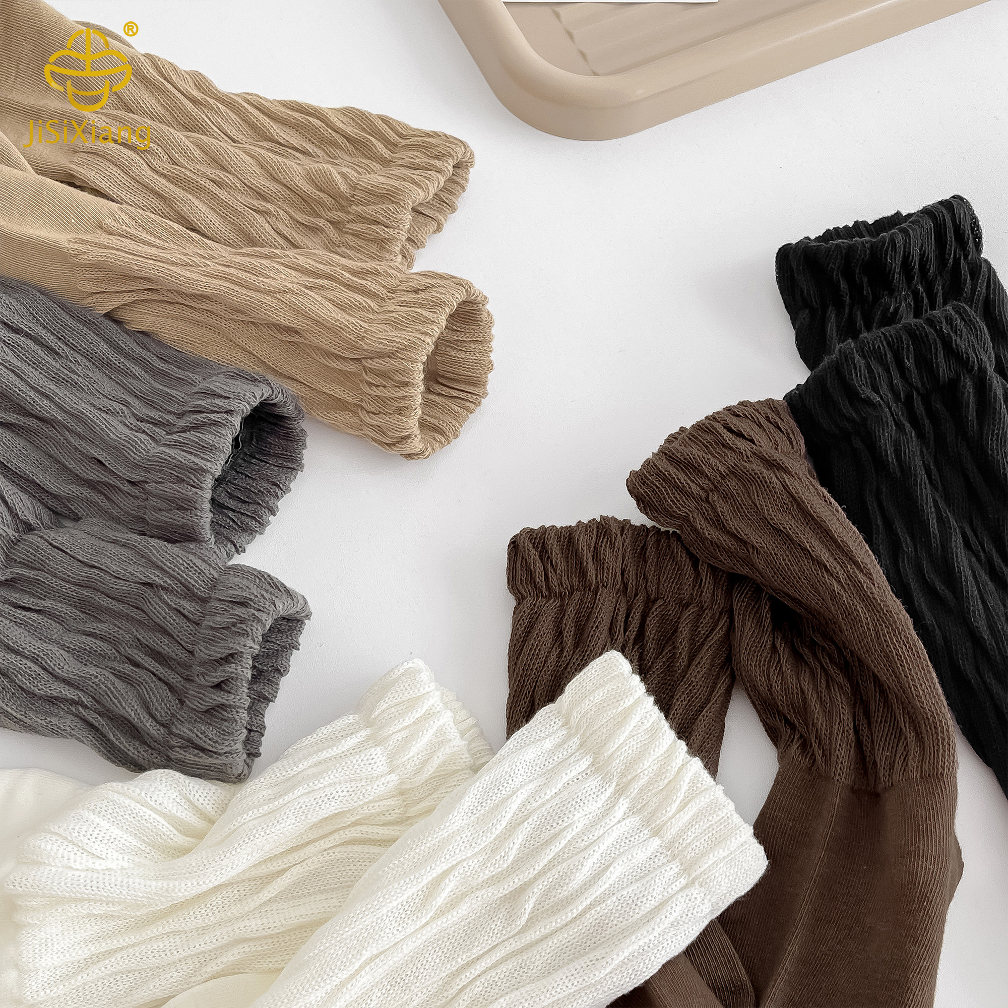 Korean version of Maillard white tube socks