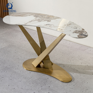 Luxury Sintered Stone Executive Home Office CEO Table Design